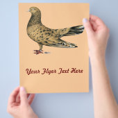 オリエンタル飛んでいるローラーピジョンアーモンド チラシ (手)