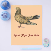 オリエンタル飛んでいるローラーピジョンアーモンド チラシ (シングル)