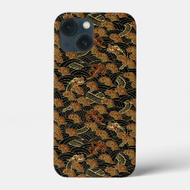 オリエンタル アジアン アート 海の蛇 iPhone 13 MINIケース
