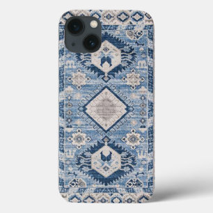オリエンタル アンティーク ブルー キリム ラグ iPhone 13ケース