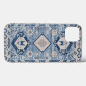 オリエンタル アンティーク ブルー キリム ラグ Case-Mate iPhoneケース (裏面 (横))