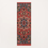 オリエンタル アンティーク ペルシャ トルコ フラワー カーペット ヨガマット (正面)