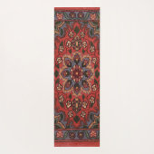 オリエンタル アンティーク ペルシャ トルコ フラワー カーペット ヨガマット (裏面)