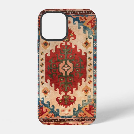 オリエンタル カーペット ラグ iPhoneケース (裏面)