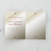 オリエンタル グラマー - 結婚式のグリーティング カード (内部)