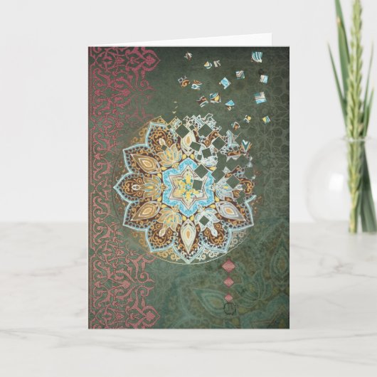 オリエンタル グロー III - グリーティング カード (正面)