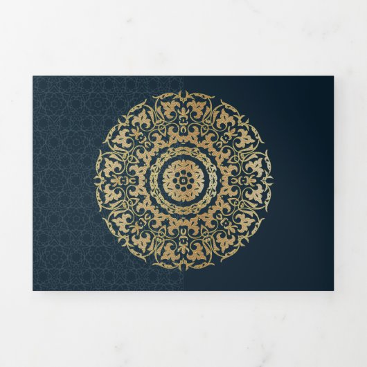 オリエンタル・ナイツ - グリーティングカード 三つ折り案内状 (カバー)