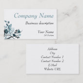 オリエンタル・ブロッサム・ビジネス・カード 名刺 (正面/裏面)