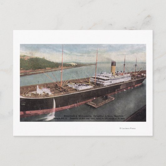 オリエンタル ライナー ミネソタ号の眺め ポストカード (正面)