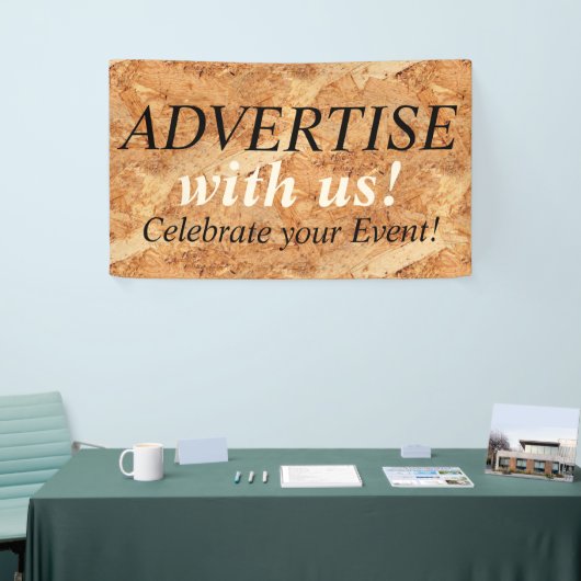 オリエンテッドストランドボード – OSBシームレスパターン 横断幕 (トレードショー)