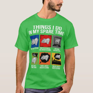 オリエンテーリングThings Spare Time Go Orienting Res Tシャツ