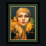 「オリエントの花」デコ – Rolf Armstrong 16x20 ポスター<br><div class="desc">アールデコ素晴らしプリント『花のオリエント』ロルフ・アームストロング</div>