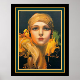 「オリエントの花」デコ – Rolf Armstrong 16x20 ポスター