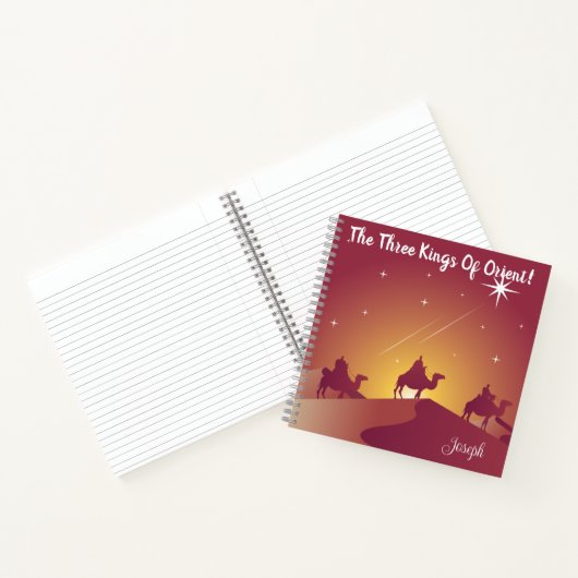 オリエントクリスマステーマ手帳 ノートブック (内部)