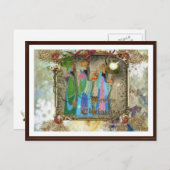 オリエントクリスマスポストカードの3人の王 シーズンポストカード (正面/裏面)