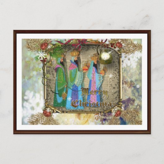 オリエントクリスマスポストカードの3人の王 シーズンポストカード (正面)