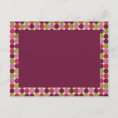 オリエントドットブルゴーニュ・バースデーパーティーの招待 インビテーションポストカード (裏面)