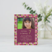 オリエントドットブルゴーニュ・バースデーパーティーの招待 インビテーションポストカード (スタンド正面)