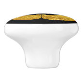 オリエンフェイクタル金ゴールド小田日本文東洋美術 セラミックノブ (側面)