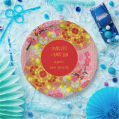 オリエ中国のントさくらんぼブパーソナライズされたロム ペーパープレート (パーティー)