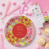 オリエ中国のントさくらんぼブパーソナライズされたロム ペーパープレート (パーティー)