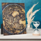 オリエ伝統的ン日本のタル・ドラゴン – 日本 - 鳴き龍 フォトプラーク (側面)