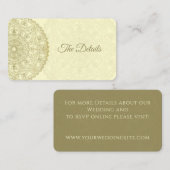 オリエ結婚ントの – 詳細カード 名刺 (正面/裏面)