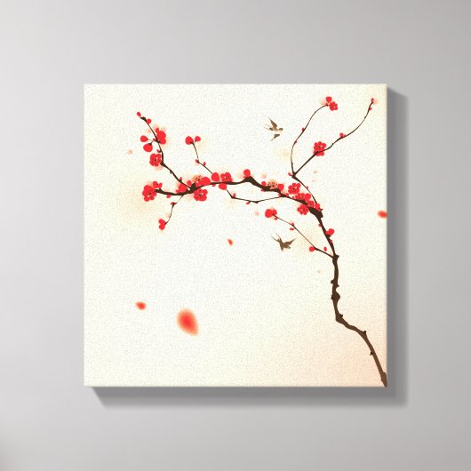 オリエ絵画ントスタイルの梅春3 キャンバスプリント (正面)