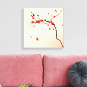 オリエ絵画ントスタイルの梅春3 キャンバスプリント (インサイチュ (リビング))