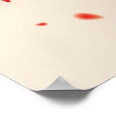 オリエ絵画ントスタイルの梅春3 ポスター (角)