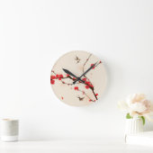 オリエ絵画ントスタイルの梅春3 ラウンド壁時計 (ホーム)