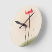 オリエ絵画ントスタイルズトールロータス ラウンド壁時計 (傾斜)