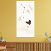 オリエ絵画ントスタイルズ赤冠クレーン キャンバスプリント (インサイチュ (リビング))