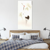 オリエ絵画ントスタイルズ赤冠クレーン キャンバスプリント (インサイチュ (寝室))