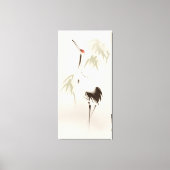 オリエ絵画ントスタイルズ赤冠クレーン キャンバスプリント (正面)