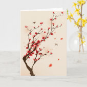 オリエ絵画ントスタイル春2 カード (黄色い花)