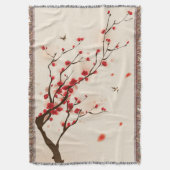 オリエ絵画ントスタイル春2 スローブランケット (正面縦)