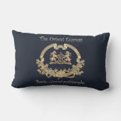 オリエ表現ントレインのロゴ~パリ/コンスタンチノープル~ ランバークッション (裏面)