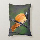 オリオル絵画ズ – Bird Artオリジナル アクセントクッション (正面(垂直))
