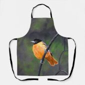オリオル絵画ズ – Bird Artオリジナル エプロン (正面)
