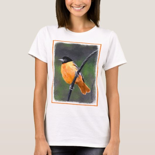 オリオル絵画ズ – Bird Artオリジナル Tシャツ (正面)