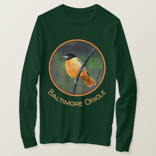 オリオル絵画ズ – Bird Artオリジナル Tシャツ (デザイン正面)