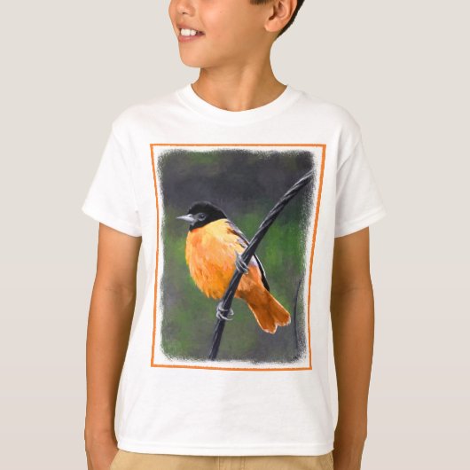 オリオル絵画ズ – Bird Artオリジナル Tシャツ (正面)