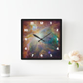 オリオンの星雲の天文学の写真 スクエア壁時計 (ホーム)