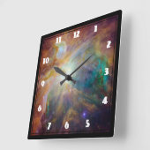 オリオンの星雲の天文学の写真 スクエア壁時計 (傾斜)