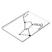 オリオンはハンターの星座グラフィックを主演します ノートブック (左側)
