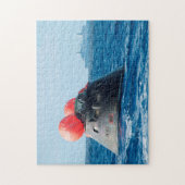 オリオンカプセル宇宙船の海回収 ジグソーパズル (縦)