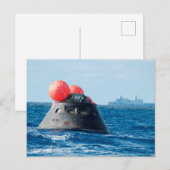 オリオンカプセル宇宙船の海回収 ポストカード (正面/裏面)