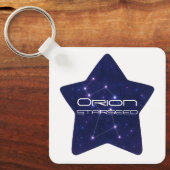 オリオンスターシードキーチェーン | カスタム銀河チャーム キーホルダー (正面)
