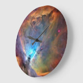 オリオンネブラ宇宙銀河系低コントラスト ラージ壁時計 (傾斜)